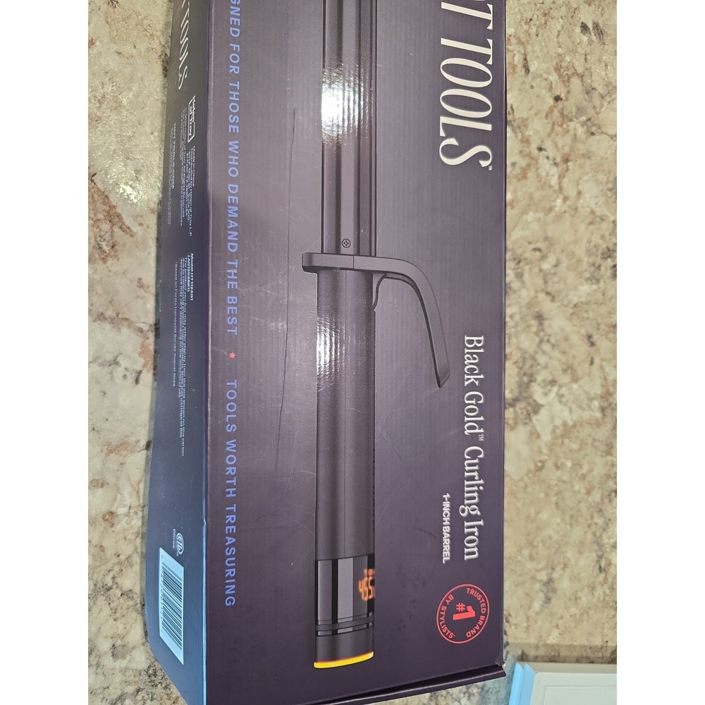 Hot Tools Black Gold Curling Iron 1 Inch Barrel HT1124G1 - Picture 4 of 16